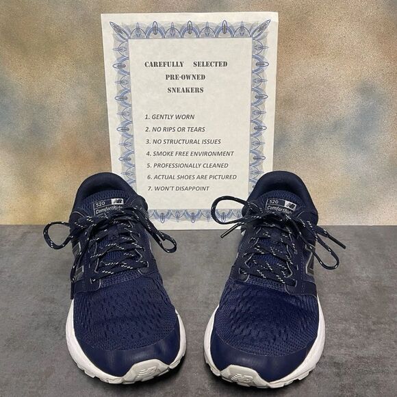 New Balance 520 V5 Women's Navy Blue Wide Sneakers Size 9.5D - Picture 2 of 13